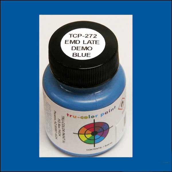 Tru Color Paint 272 - Acrylic - EMD Late Demo Blue - 1oz