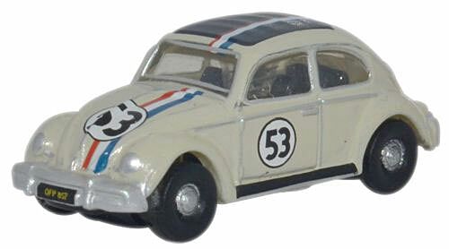 Oxford Diecast NVWB001 -N Scale 1960s Volkswagen Beetle - Herbie #53