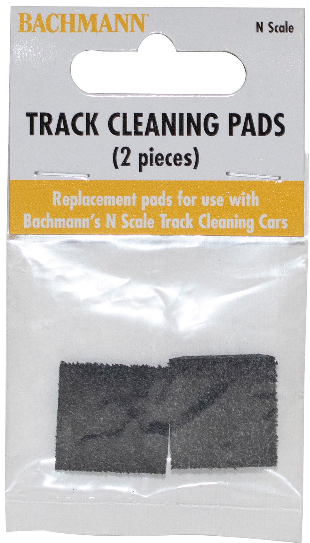 Bachmann 16999 - N Scale Track-Cleaning Replacement Pads (2pk)