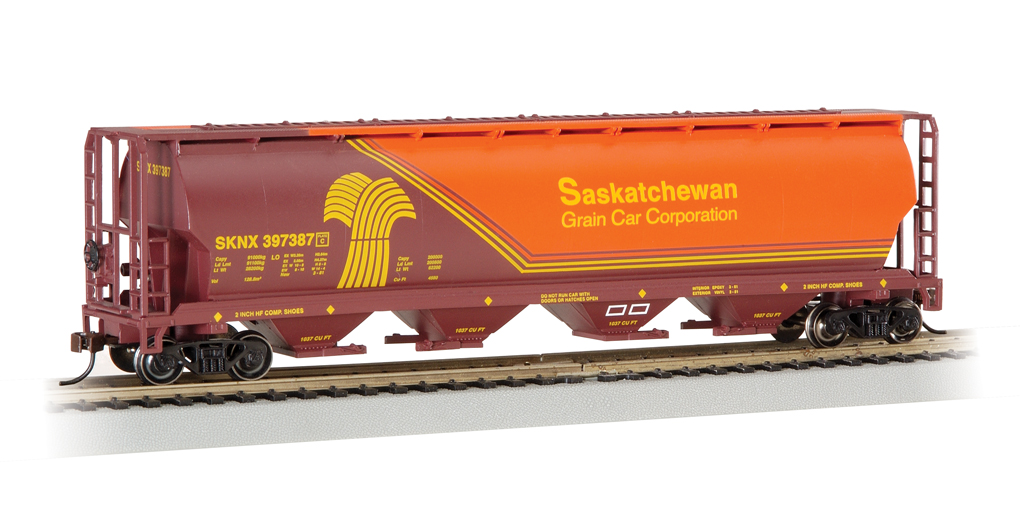 Bachmann 19140 - HO 4-Bay Cylindrical Grain Hopper - Saskatchewan #397387