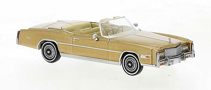 Brekina 19752 - HO 1975 Cadillac Eldorado Convertible - Gold