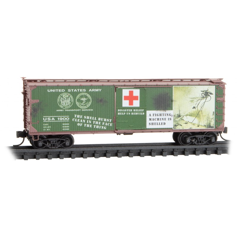MicroTrains 039 00 274 - N Scale Boxcar - War of the Worlds, Car 6 - USA #1900