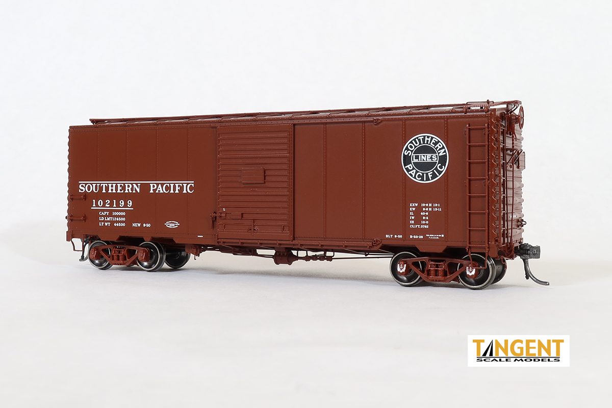 Tangent 23120 - HO PS 40ft Boxcar w/7ft Door - Southern Pacific (Delivery 1950+) #102176