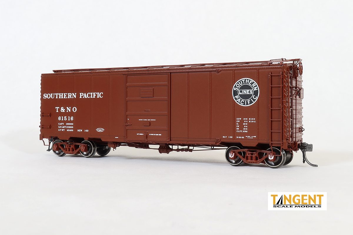 Tangent 23121 - HO PS 40ft Boxcar w/7ft Door - Southern Pacific (Delivery 1953+) #61258