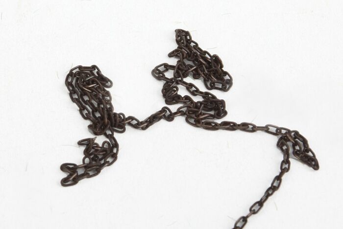 A-Line 29221 - HO Pre-Blackened Brass Chain - 12 Inches - 15 Links Per Inch