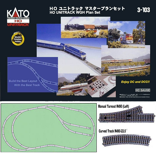 Kato Unitrack 3103 - HO WGH Track Plan Set