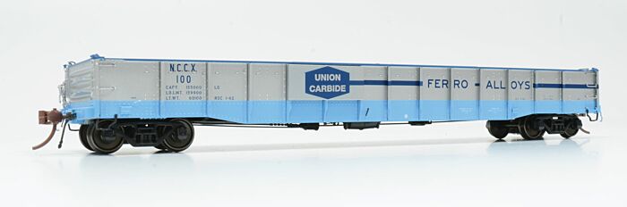 Rapido Trains 50045 - HO 52ft 6in Mill Gondola - Union Carbide #100