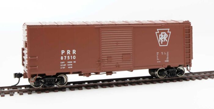 Walthers Mainline 45017 - HO 40ft ACF Modernized Welded Boxcar - Pennsylvania Railroad #87516
