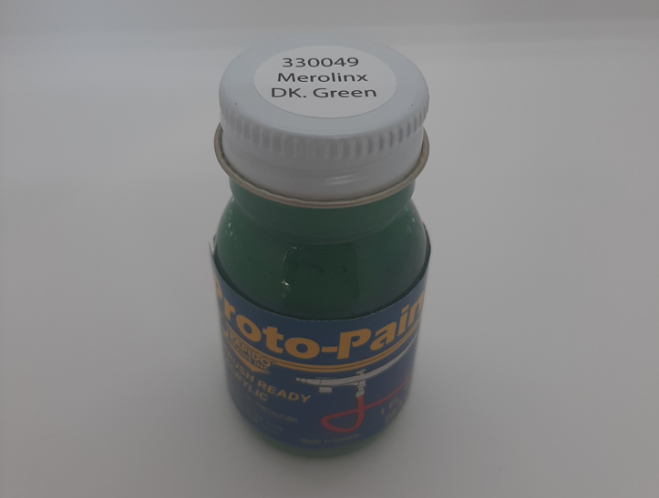 Rapido Proto Paint 330049 - Airbrush Ready Acrylic - Metrolinx Dark Green (1oz) Bottle