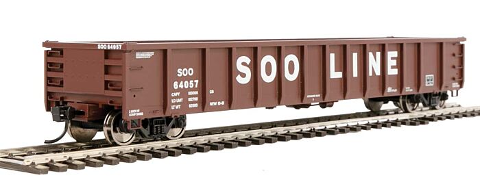 Walthers Mainline 6285 - HO 53ft Railgon Gondola - Soo Line #64057