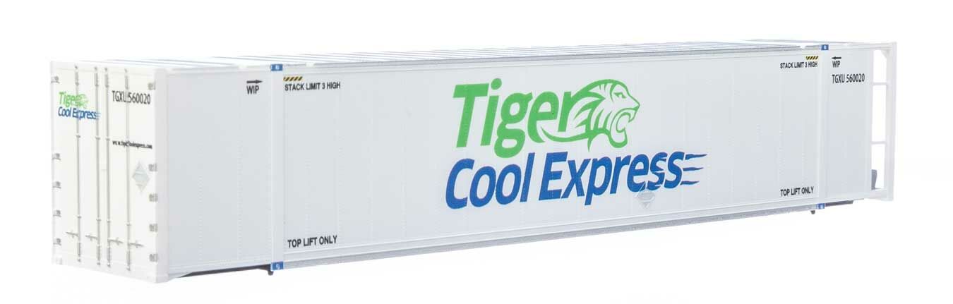 Walthers SceneMaster 8708 - HO 53ft Reefer Container - Tiger Cool Express