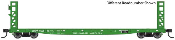 Walthers Mainline 5906 - HO 53ft GSC Bulkhead Flatcar - Burlington Northern #616047