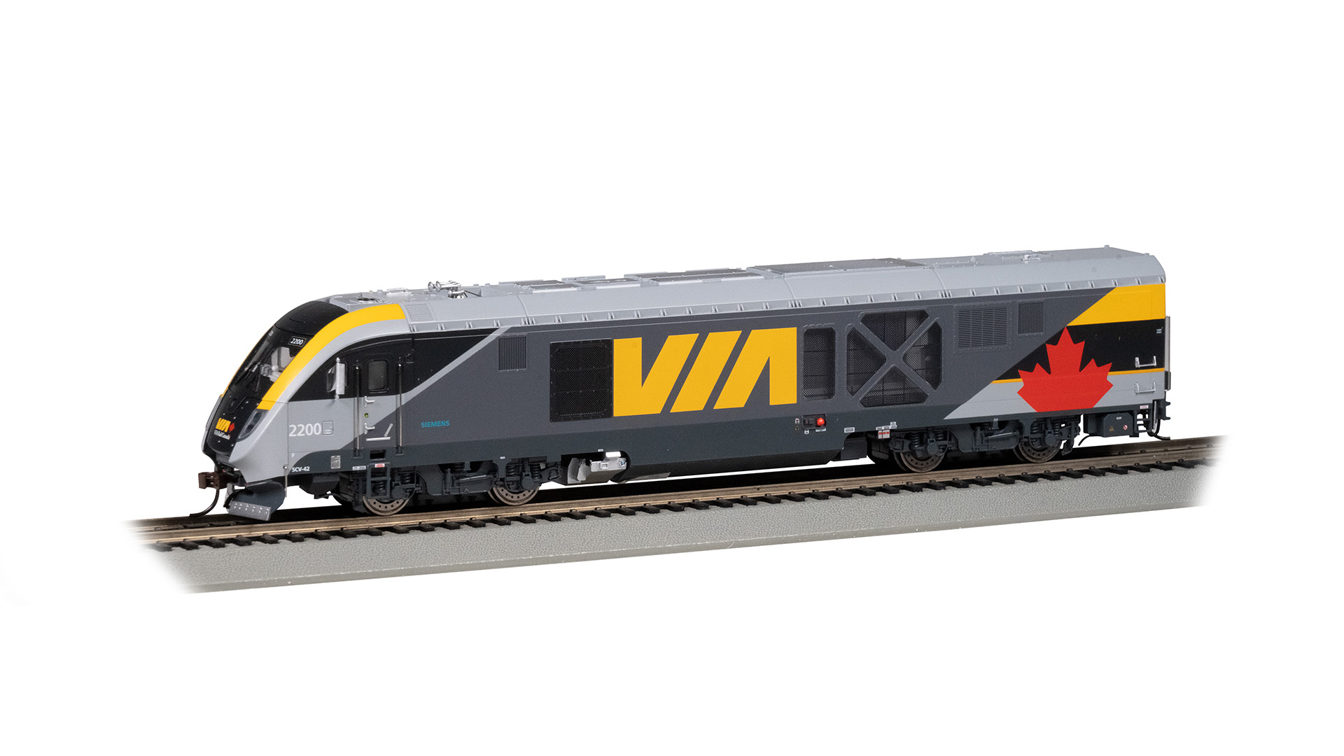Bachmann 69001 - HO Siemens SC-42 Charger - DCC/Sound - VIA Rail Canada #2200
