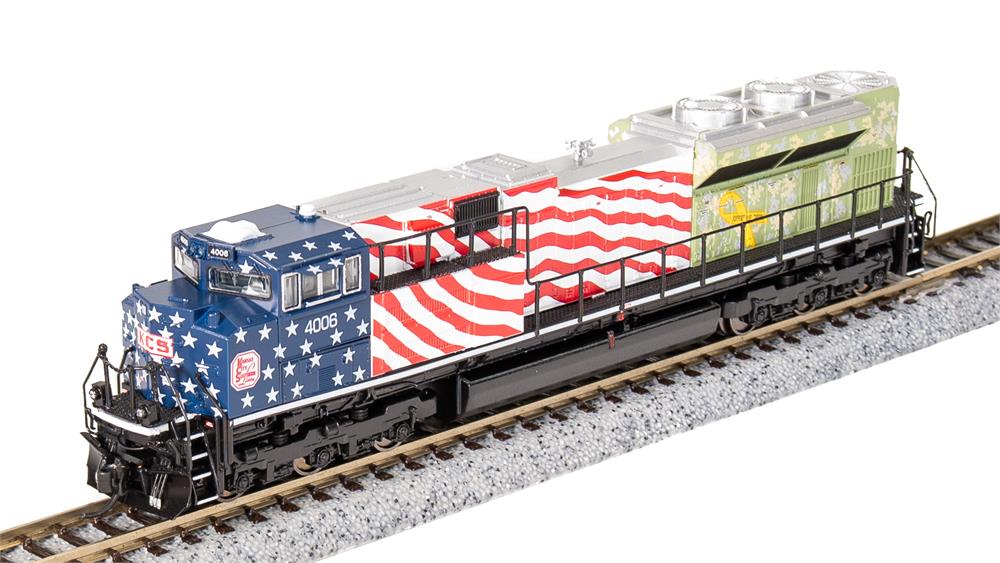 Broadway Limited 7028 - N Scale EMD SD70ACe - Paragon4 Sound/DC/DCC - KCS (Veterans Day Salute) #4006