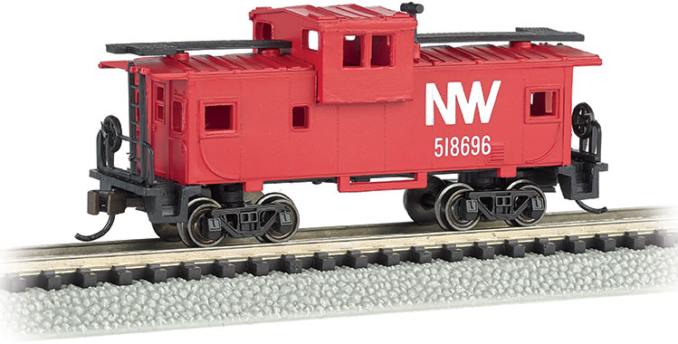 Bachmann 70792 - N Scale 36ft Wide-Vision Caboose - N&W #518696
