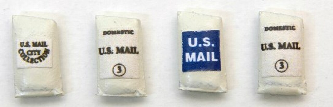 JL Innovative 709 - HO Custom U.S. Mail Sacks (4pk)