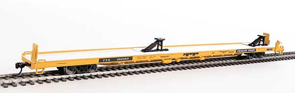 Walthers Mainline 5717 - HO Scale 89ft Channel Side Flatcar - Trailer-Train #151360