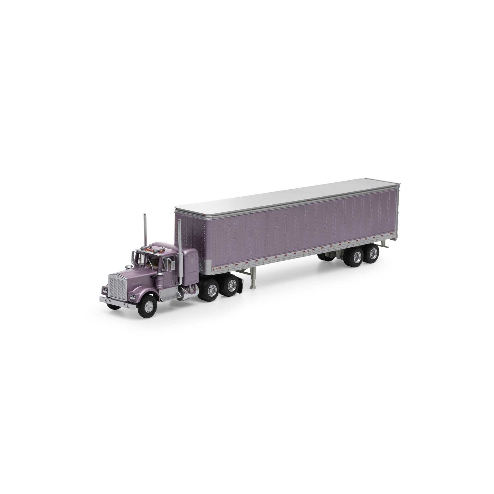 Athearn RTR 41091 - HO Kenworth Tractor & Trailer - Metallic Purple