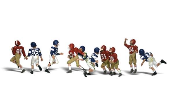 Woodland Scenics 2169 - N Scenic Accents - Youth Football Players (9pcs)