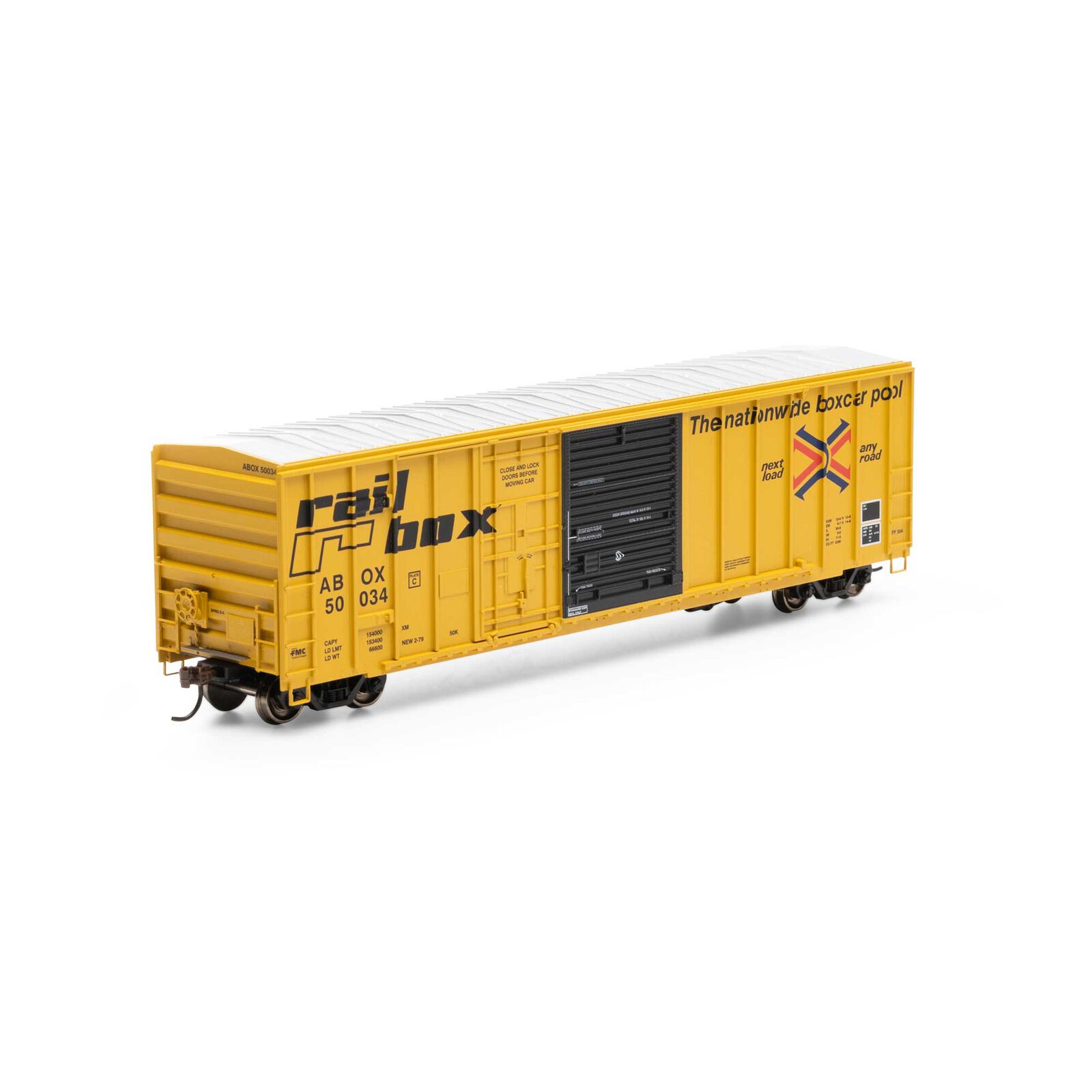 Athearn RTR 26728 - HO 50ft FMC Combo Door Boxcar - Railbox/ABOX (Early) #50220