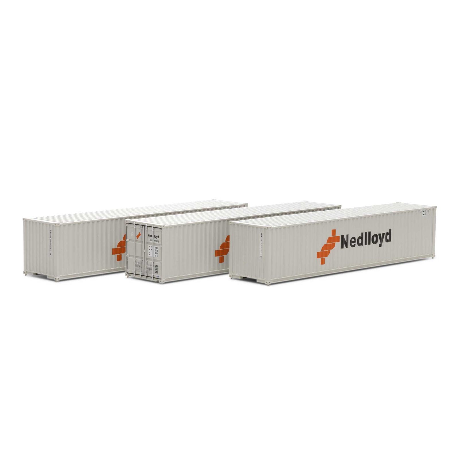 Athearn RTR 27056 - HO 40ft Corrugated LC Container - Nedlloyd #2 (3pk)