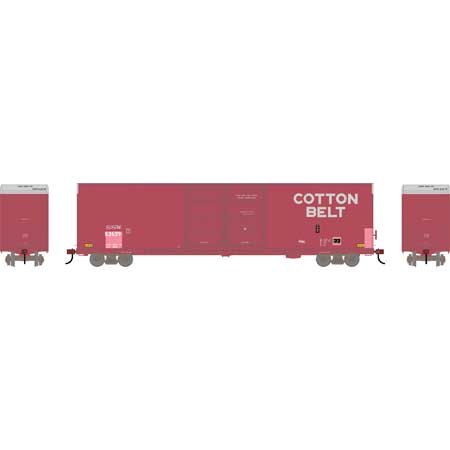 Athearn RTR 90580 - HO FMC 60ft DD/SS Hi-Cube Boxcar - Cotton Belt/SSW #62671