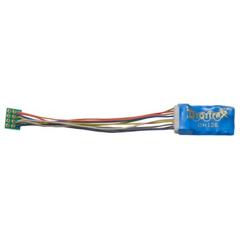 Digitrax DH126P - 1.5 Amp Economy Decoder with Digitrax Easy Connect 9 Pin to DCC Medium Plug - 3.0 inch harness