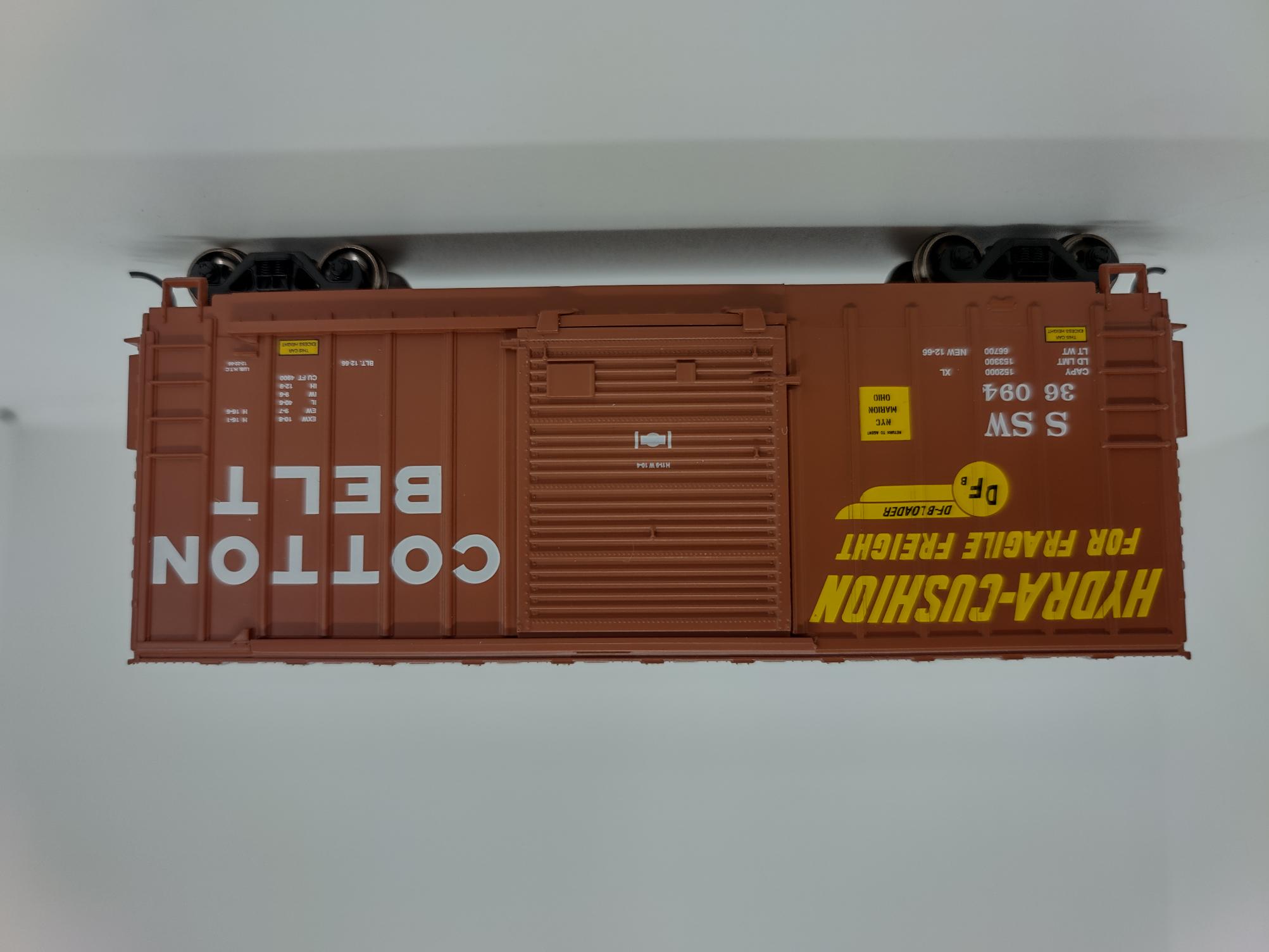 Athearn Roundhouse RND1078 - HO 40Ft High Cube Outside Braced Boxcar - SSW (Cotton Belt) #36090