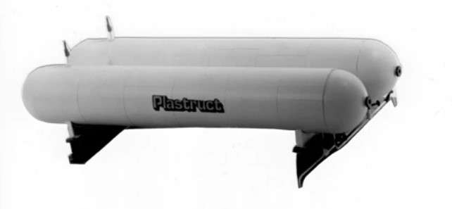 Plastruct 1019 - HO Twin LP Gas Storage Tanks - Kit