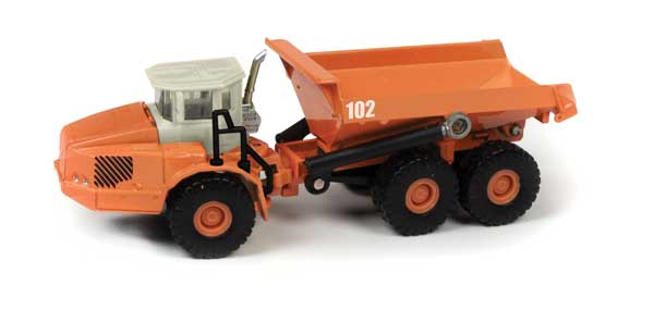 Classic Metal Works TC101A - HO Heavy-Duty Off-Road Dump Truck - Orange