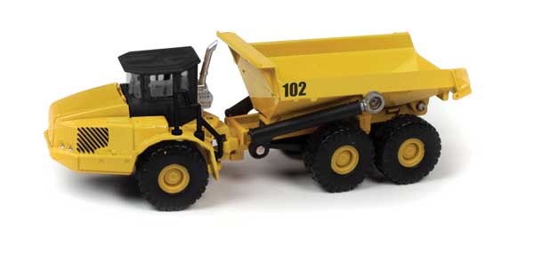 Classic Metal Works TC101B - HO Heavy-Duty Off-Road Dump Truck - Yellow