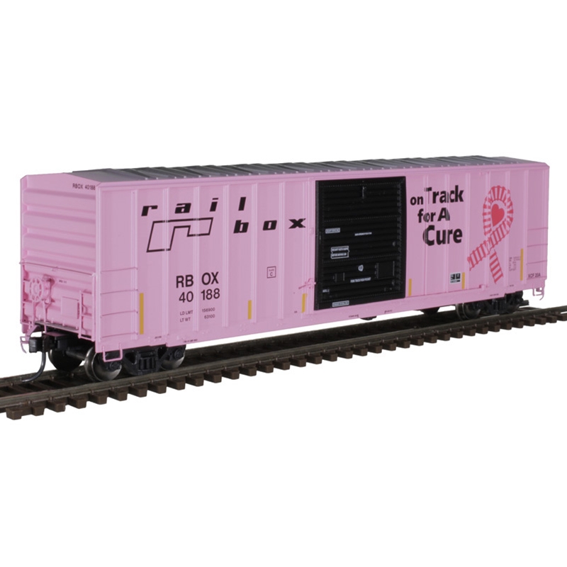 Atlas 20006215 - HO FMC 5077 SSD Boxcar - Railbox (On Track For A Cure) #40188