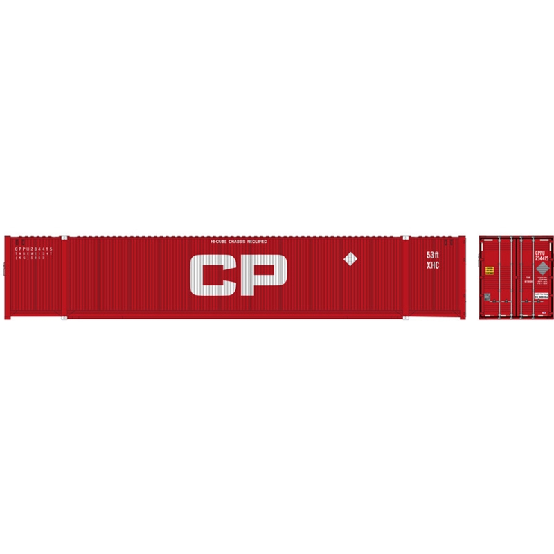 Atlas 20006676 - HO 53ft CIMC Container - Canadian Pacific Set #2 (3pk)