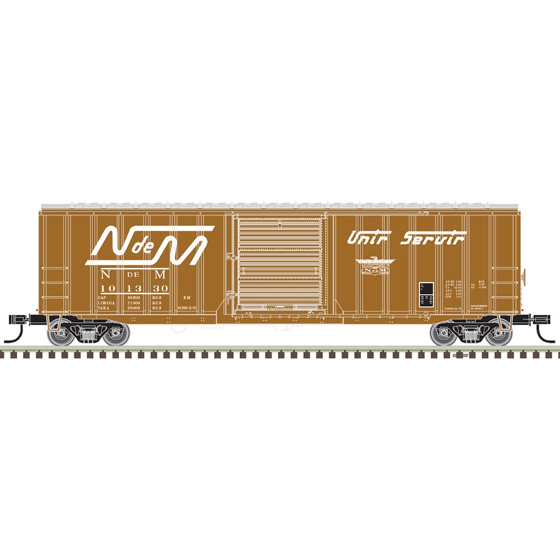 Atlas Trainman 20006717 - HO 50ft 6in Boxcar - N-de-M #101178