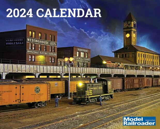 Kalmbach 68207 - Model Railroader 2024 Calendar - 12 Months Plus Bonus Modeling Q&A