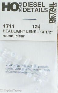 Detail Associates 1711 - HO Headlight Lenses (12pk) - 0.167 Inch Diameter