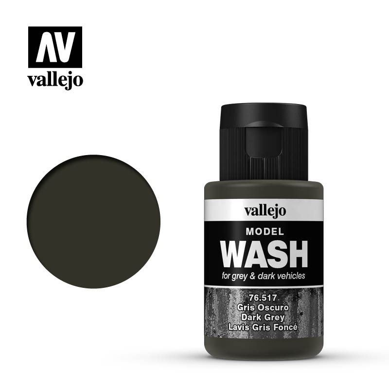 Vallejo 76517 - Model Wash - Dark Grey - 35ml Bottle
