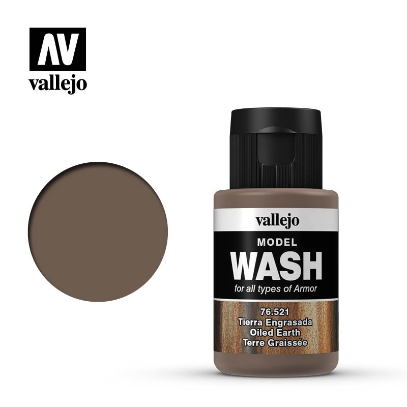 Vallejo 76521 - Model Wash - Oiled Earth - 35ml Bottle