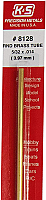 K&S Engineering 8128 All Scale - 5/32 inch OD Round Brass Tube 0.014inch Thick x 12inch Long