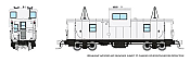 Rapido 510097 - N Scale Wide-Vision Caboose - Painted, Unlettered - White