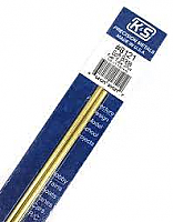 K&S Engineering 8121 All Scale - 1/8 inch OD Round Brass Tube (Soft Fuel Line) 0.014inch Thick x 12inch Long (2 pkg)