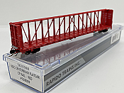 Rapido 562004 - N Scale NSC 73Ft Centerbeam Flatcar - CP Rail (6pkg)