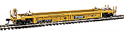 Walthers Mainline 8414 - HO RTR Thrall Rebuilt 40Ft Well Car - Trailer-Train (DTTX - Black & White logo) #53249