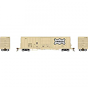 Athearn Genesis G26823 - HO Scale 50Ft PC&F Ext Post w/10ft-6inch Plug Box - Frisco (SLSF) #600101
