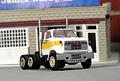 Sylvan Scale Models V-379 HO Scale - 1971-77 GMC 9500 High Cab Tandem Axle Short Hood Tractor - Unpainted and Resin Cast Kit