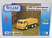 Sylvan Scale Models 338 HO Scale - 1956/72 IHC-190 Tandem Grain Truck - Unpainted and Resin Cast Kit
