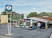 Walthers Cornerstone 3543 - HO Drive-in Oil Change - Repurposed Gas Station - Kit