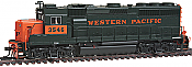 Atlas Model Railroad Master Gold Diesel EMD GP40-2 Phase 2 DCC & Sound Western Pacific #3545