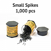 Micro Engineering 30106 - Blackened Metal Spikes - Small 1/4 in long - (1,000)