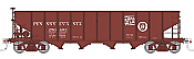 Rapido 178004-1 - HO H21A 4-Bay Hopper - Pennsylvania (PRR Red, Circle Keystone w/ Coal Slogan) #256493